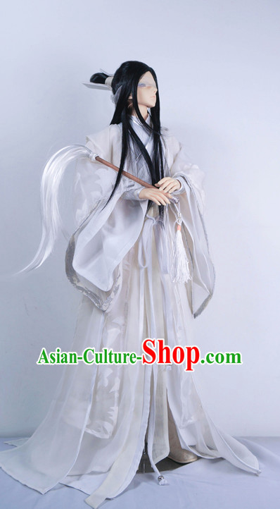 Ancient Chinese Emperor Costumes Empress Clothing Yue Fei Fisherman Traditional Costumes Complete Set for Men