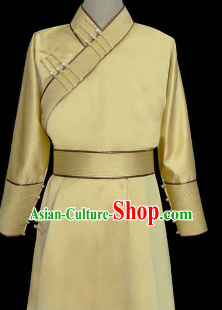 Asian Mongolian Minority Emperor Mongol Long Robe Mongolia Prince Clothing Ethnic Traditional Costumes Complete Set