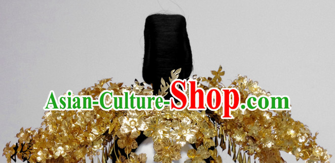 Chinese Traditional Empress Headwear Princess Headdress Imperial Hairpiece Palace Hair Ornaments Royal Head Pieces Set