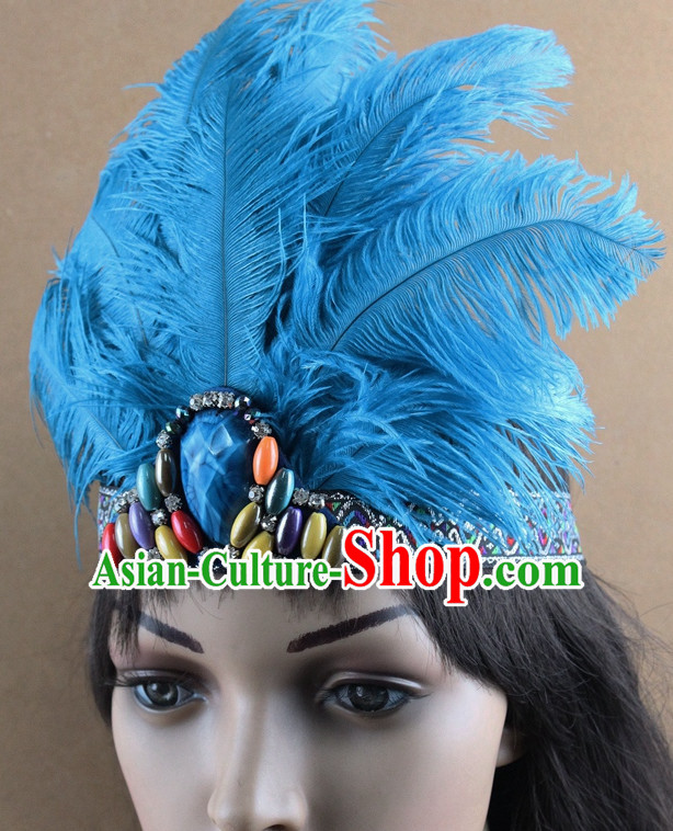 Handmade Feather Hair Pin Hair Accessory Headwear Hair Accessorie Head Dress Head Piece Jewel Set