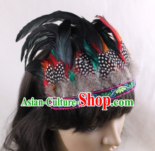 Handmade Feather Hair Pin Hair Accessory Headwear Hair Accessorie Head Dress Head Piece Jewel Hat Set