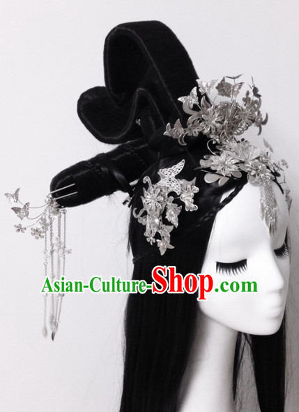 Chinese Traditional Empress Headwear Princess Headdress Imperial Hairpiece Palace Hair Ornaments Royal Head Pieces Set