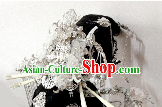 Chinese Traditional Empress Headwear Princess Headdress Imperial Hairpiece Palace Hair Ornaments Royal Head Pieces Set