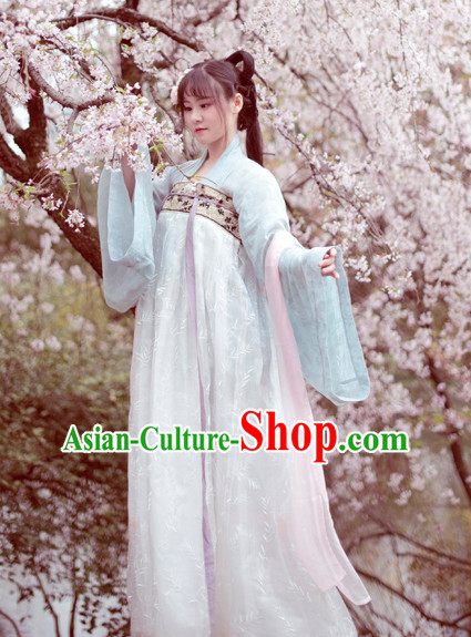 Chinese Clothes Classical Dance Drama Performance Hanfu Chinese Hakama Traditional Dress Quju Supreme Ancient Chinese Costume Complete Set