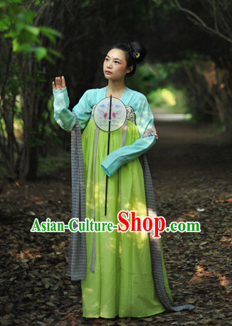 Chinese Clothes Classical Dance Drama Performance Hanfu Chinese Hakama Traditional Dress Quju Supreme Ancient Chinese Costume Complete Set