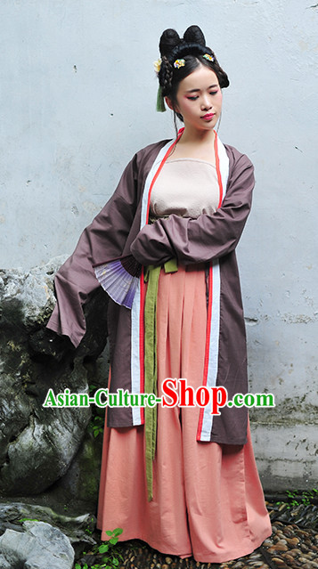 Chinese Clothes Classical Dance Drama Performance Hanfu Chinese Hakama Traditional Dress Quju Supreme Ancient Chinese Costume Complete Set