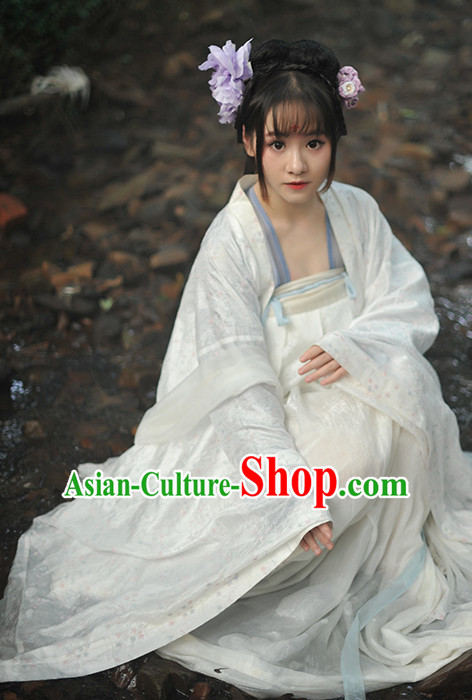 Chinese Clothes Classical Dance Drama Performance Hanfu Chinese Hakama Traditional Dress Quju Supreme Ancient Chinese Costume Complete Set