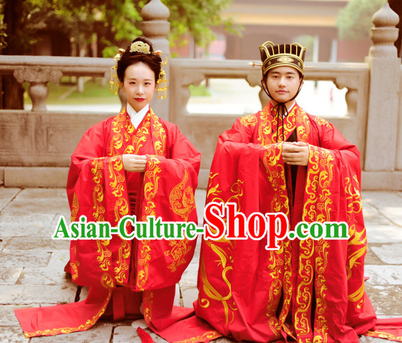 Chinese Wedding Clothes Classical Dance Drama Performance Hanfu Chinese Hakama Traditional Bridal Dress Quju Supreme Ancient Chinese Costume Complete Set