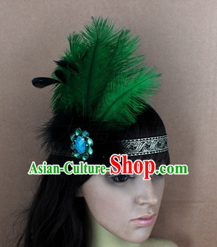 Handmade Feather Hair Pin Hair Accessory Headwear Hair Accessorie Head Dress Head Piece Jewel Set