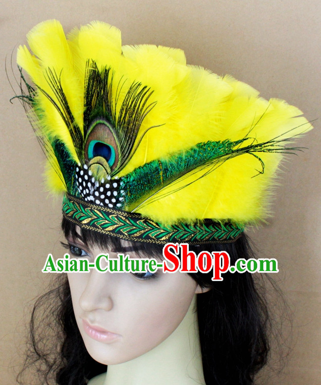 Handmade Feather Hair Pin Hair Accessory Headwear Hair Accessorie Head Dress Head Piece Jewel Set