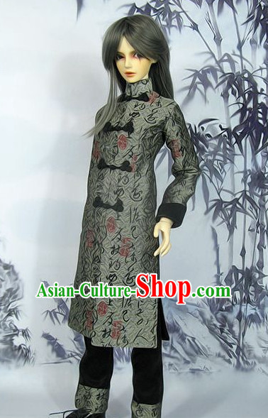 Men Dress Stage Performance Dresses Traditional Chinese Mandarin Clothing Hanfu Costume