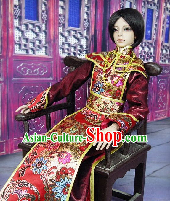 Men Emperor Dress Palace Stage Performance Dresses Traditional Chinese Mandarin Clothing Hanfu Costume