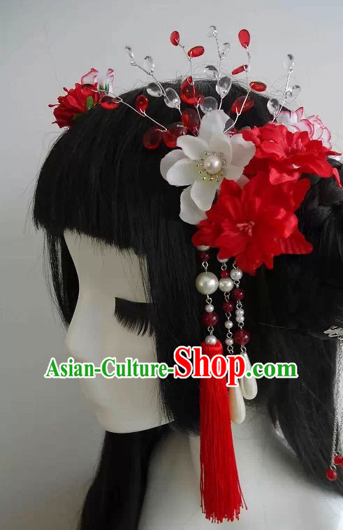 hair accessories Chinese hat long wig Chinese hair headgear hair ornament pin wedding crown