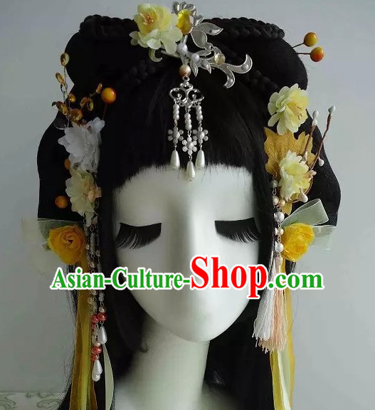 Traditional Chinese Headpiece Headdress Hair Decorations Hair Sticks Head Gear Hair Decoration Set