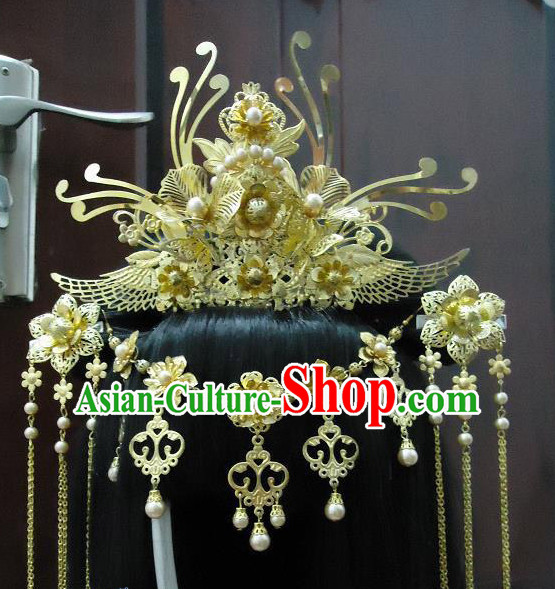 Traditional Chinese Headpiece Headdress Hair Decorations Hair Sticks Head Gear Hair Decoration Set