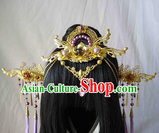 Traditional Chinese Headpiece Headdress Hair Decorations Hair Sticks Head Gear Hair Decoration Set