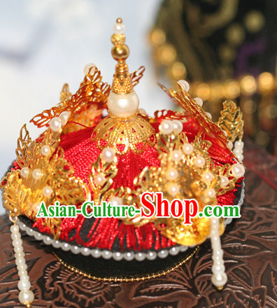 Traditional Chinese Women Qing Empress Headpiece Princess Headdress Palace Hair Decorations Royal Hair Sticks Head Gear Hair Decoration Set