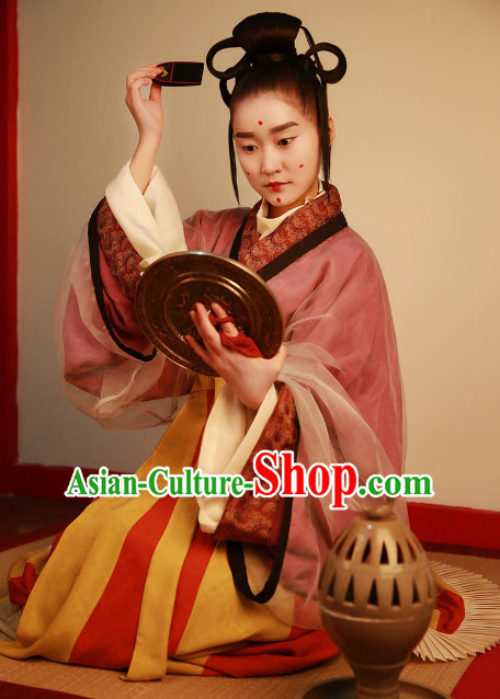 Chinese Ancient Palace Lady Female Clothing Complete Set