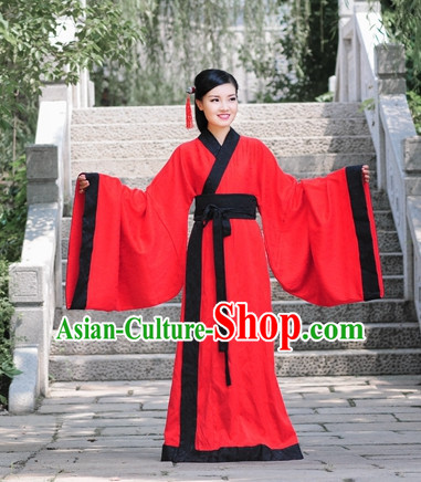 Traditional Chinese Han Dynasty Quju Hanfu Clothing Historical Dress Complete Set for Women Girls