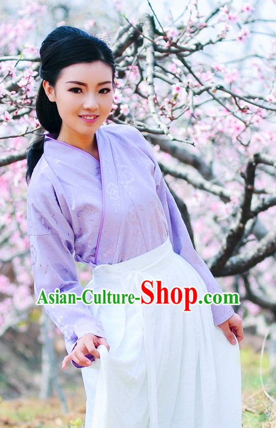 Traditional Chinese Stage Hanfu Costume Opera Historical Dress Complete Set for Women Girls