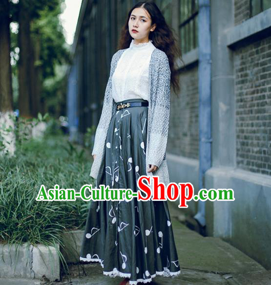 Traditional Classic Women Clothing, Traditional Classic Long Expansion Skirt for Women