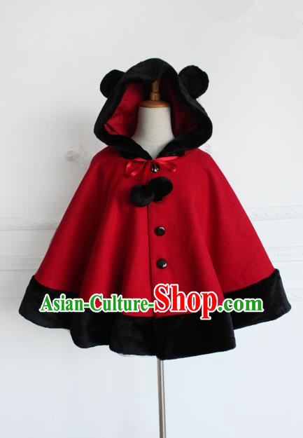 Traditional Classic Women Clothing Cloak, Traditional Classic Short Woolen Cape for Women