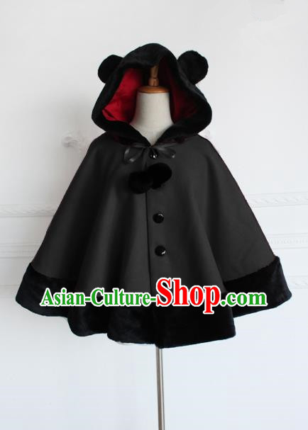 Traditional Classic Women Clothing Cloak, Traditional Classic Short Woolen Cape for Women