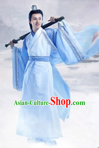 Traditional Chinese Ancient Costumes, Ancient Chinese Cosplay Swordsmen Knight Costume Complete Set for Men