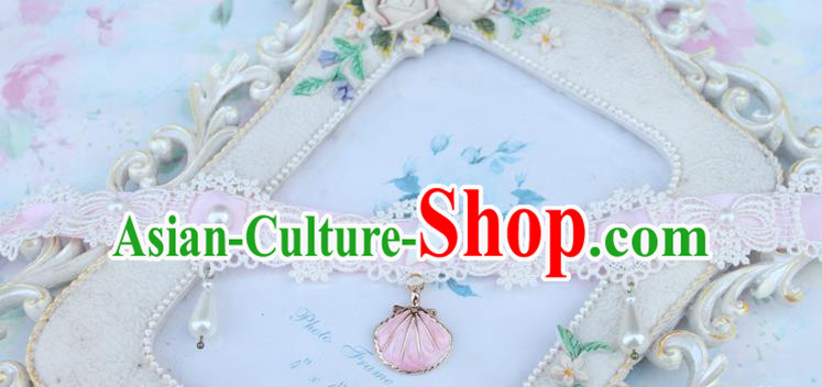 Traditional Classic Pearl Necklace Accessories, Restoring Ancient Lace Princess Necklace for Women