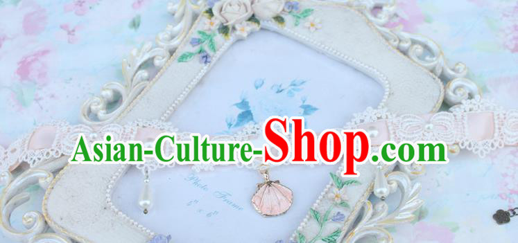 Traditional Classic Pearl Necklace Accessories, Restoring Ancient Lace Princess Necklace for Women