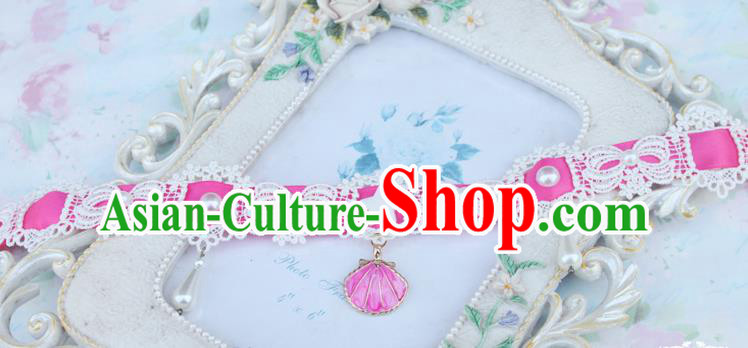 Traditional Classic Pearl Necklace Accessories, Restoring Ancient Lace Princess Necklace for Women