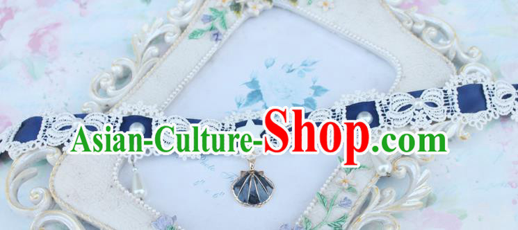 Traditional Classic Pearl Necklace Accessories, Restoring Ancient Lace Princess Necklace for Women