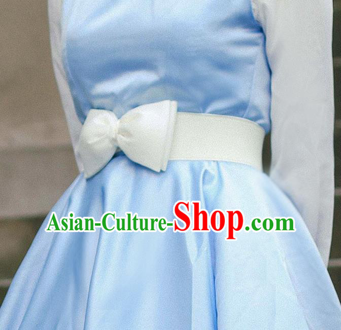 Traditional Classic Elegant Bowknot Belt, Restoring Ancient Lace Princess Handmade Elastic Waist Sealing for Women