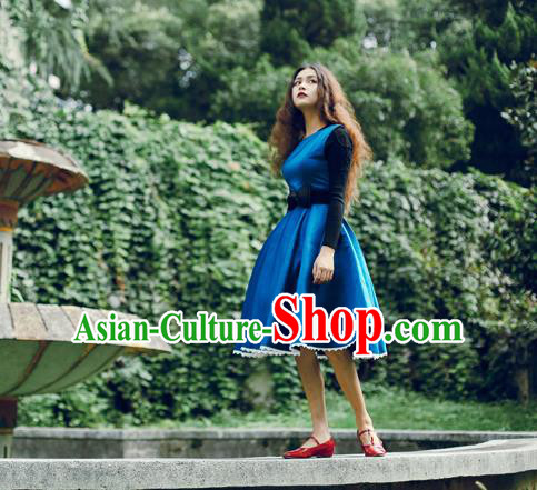 Traditional Classic Elegant Women Costume One-Piece Dress, Restoring Ancient Princess Jumper Simple Giant Swing Sundress for Women