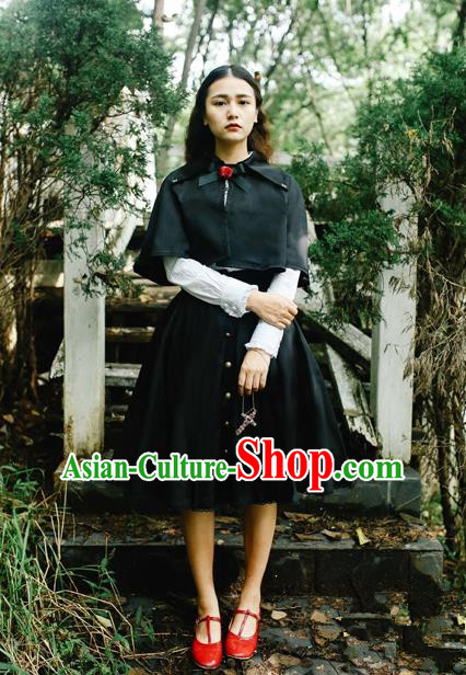 Traditional Classic Elegant Women Costume Cape, Restoring Ancient Gothic Princess Cape Jacket for Women