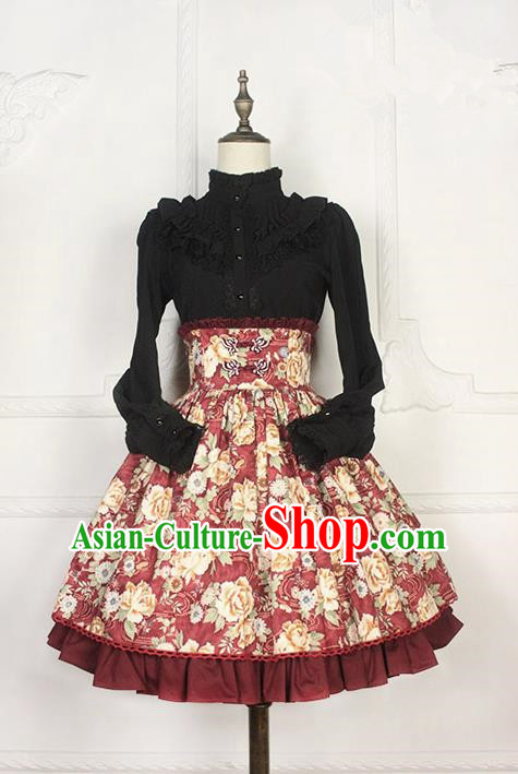 Traditional Classic Chinese Elegant Women Costume Fishbone Bust Skirt, Restoring Ancient Princess High Waist Giant Swing Skirt for Women