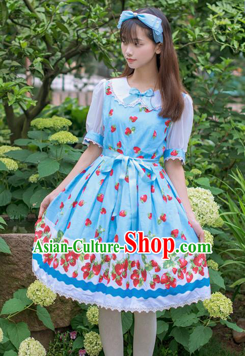 Traditional Classic Elegant Women Costume One-Piece Dress, Restoring Ancient Princess Bubble Skirt Giant Swing Sweet Dress for Women