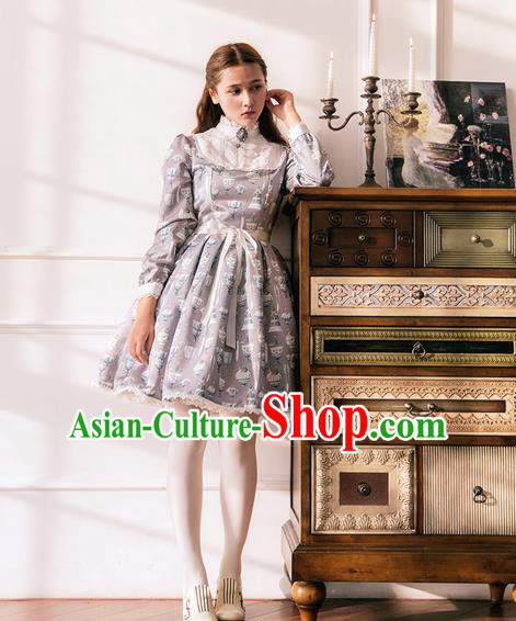 Traditional Classic Elegant Women Costume One-Piece Dress, Restoring Ancient Princess Giant Swing Pleated Dress for Women