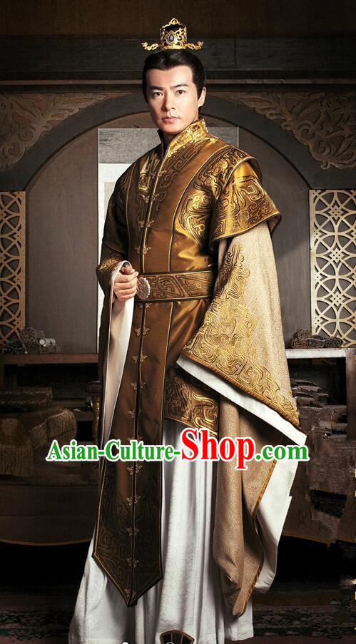 Traditional Chinese Ancient Men Costumes, Ancient Chinese Cosplay General Swordsmen Prince Costume Armour Complete Set for Men