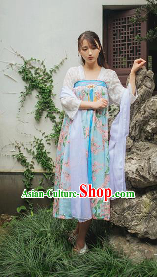 Traditional Classic Chinese Elegant Women Costume Han Dynasty Ruqun Dress, Chinese Hanfu Restoring Ancient Princess Plum Bust Skirt for Women