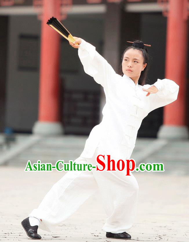 Traditional Chinese Wudang Uniform Taoist Uniform Kungfu Kung Fu Clothing Clothes Pants Shirt Supplies Wu Gong Outfits, Chinese Tang Suit Wushu Clothing Tai Chi Suits Uniforms for Women
