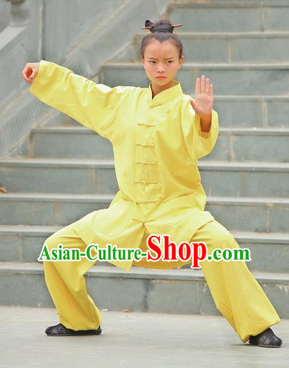 Traditional Chinese Wudang Uniform Taoist Nun Uniform Kungfu Kung Fu Clothing Clothes Pants Shirt Supplies Wu Gong Outfits, Chinese Tang Suit Wushu Clothing Tai Chi Suits Uniforms for Women