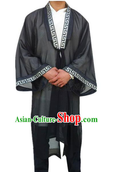 Traditional Chinese Wudang Uniform Taoist Uniform Priest Frock Complete Set Veil Long Robe Tai Chi Suits Uniforms for Men