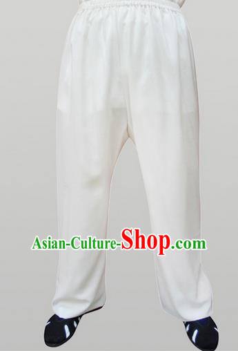 Traditional Chinese Wudang Uniform Taoist Linen Pants Wu Gong Trousers, Chinese Tang Suit Wushu Clothing Tai Chi Bloomers for Men