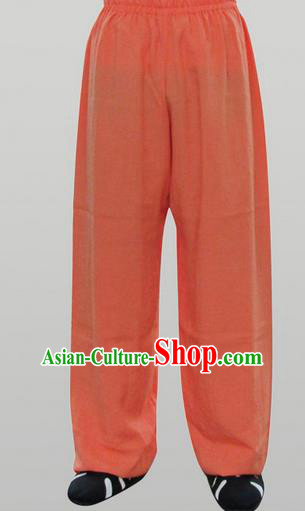 Traditional Chinese Wudang Uniform Taoist Linen Pants Wu Gong Trousers, Chinese Tang Suit Wushu Clothing Tai Chi Bloomers for Men