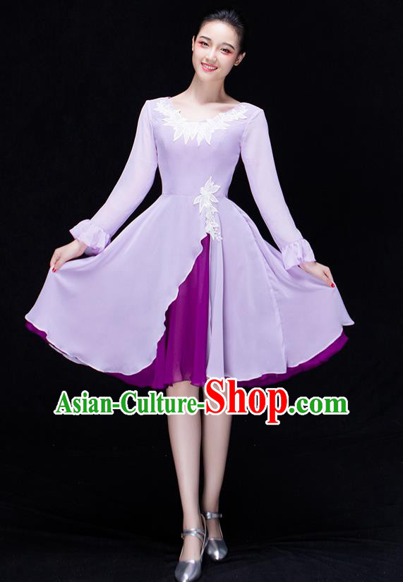 Traditional Chinese Classic Stage Performance Chorus Modern Dance Costumes Bubble Dress, Chorus Competition Costume, Compere Costumes for Women