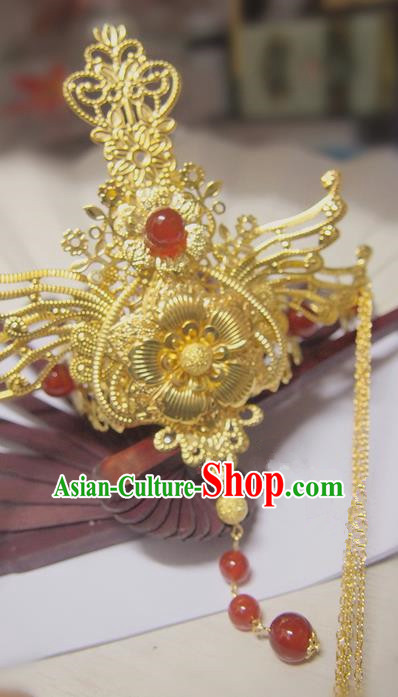 Traditional Chinese Ancient Jewelry Accessories, Ancient Chinese Imperial Princess Wedding Hair Phoenix Coronet, China Wedding Bride Hairpin  for Women