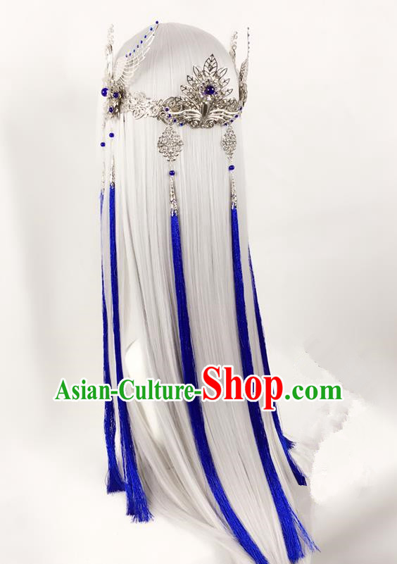 Traditional Chinese Ancient Jewelry Accessories, Ancient Chinese Imperial Princess Headwear Wedding Long Tassels Hair Step Shake, China Wedding Bride Hairpin for Women