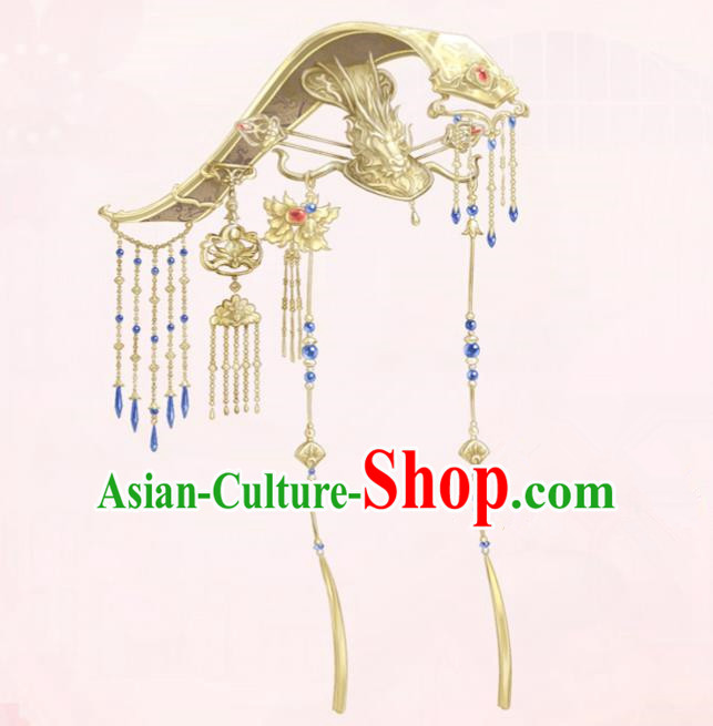 Traditional Chinese Ancient Jewelry Accessories, Ancient Chinese Imperial Emperor Crown, Tang Dynasty Female Emperor Wu Zetian Crown for Women