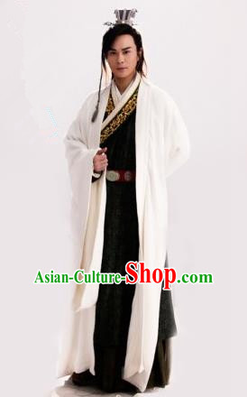 Traditional Chinese Ancient Men Costumes, Ancient Chinese Cosplay General Swordsmen Roayl Prince Embroidered Costume Complete Set for Men